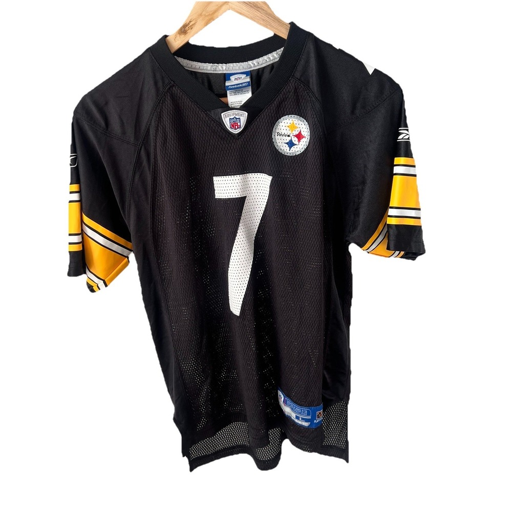 Pittsburgh Steelers On Field BEN ROETHLISBERGER #7 Reebok NFL Jersey Kids Large